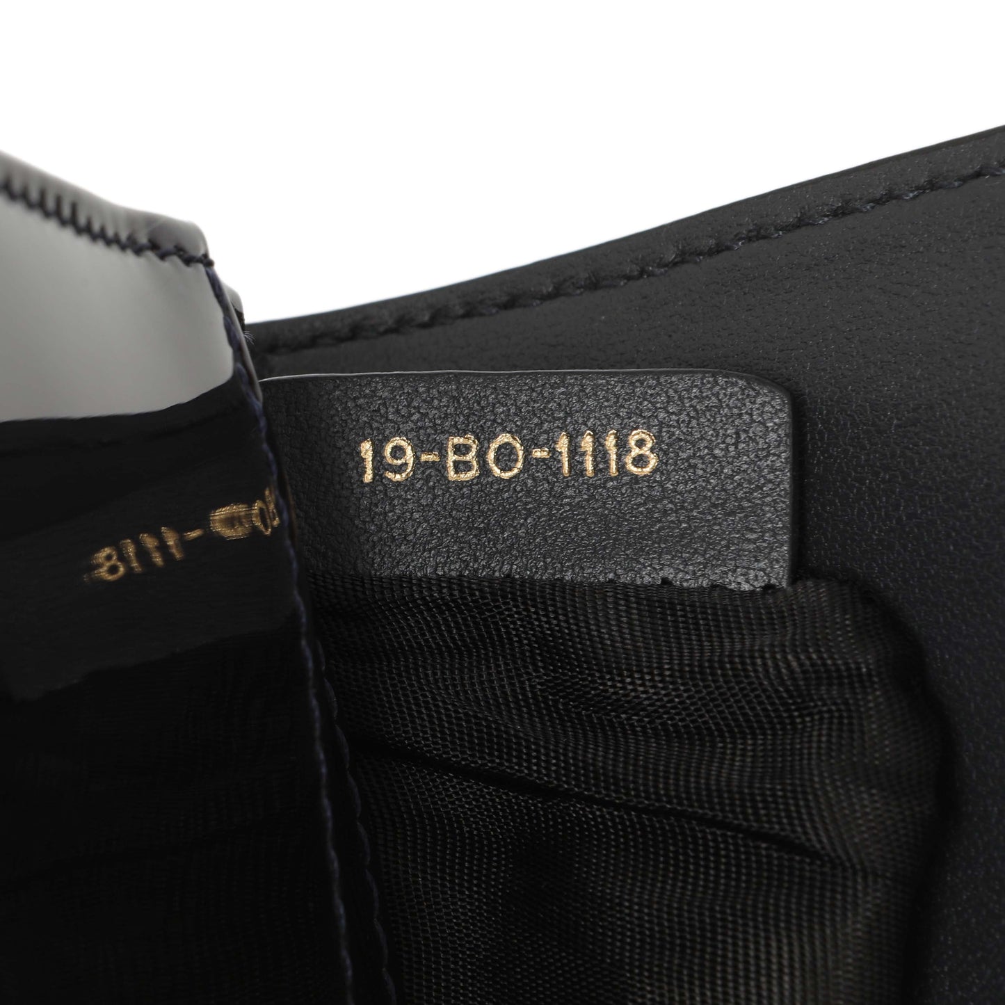 Exclusive Christian Dior Navy Patent Micro-Cannage Diorama Wallet on Chain — Alternate View 14