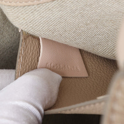 Exclusive Chloe Beige Grained Calfskin Medium Marcie Saddle Bag — Lifestyle View