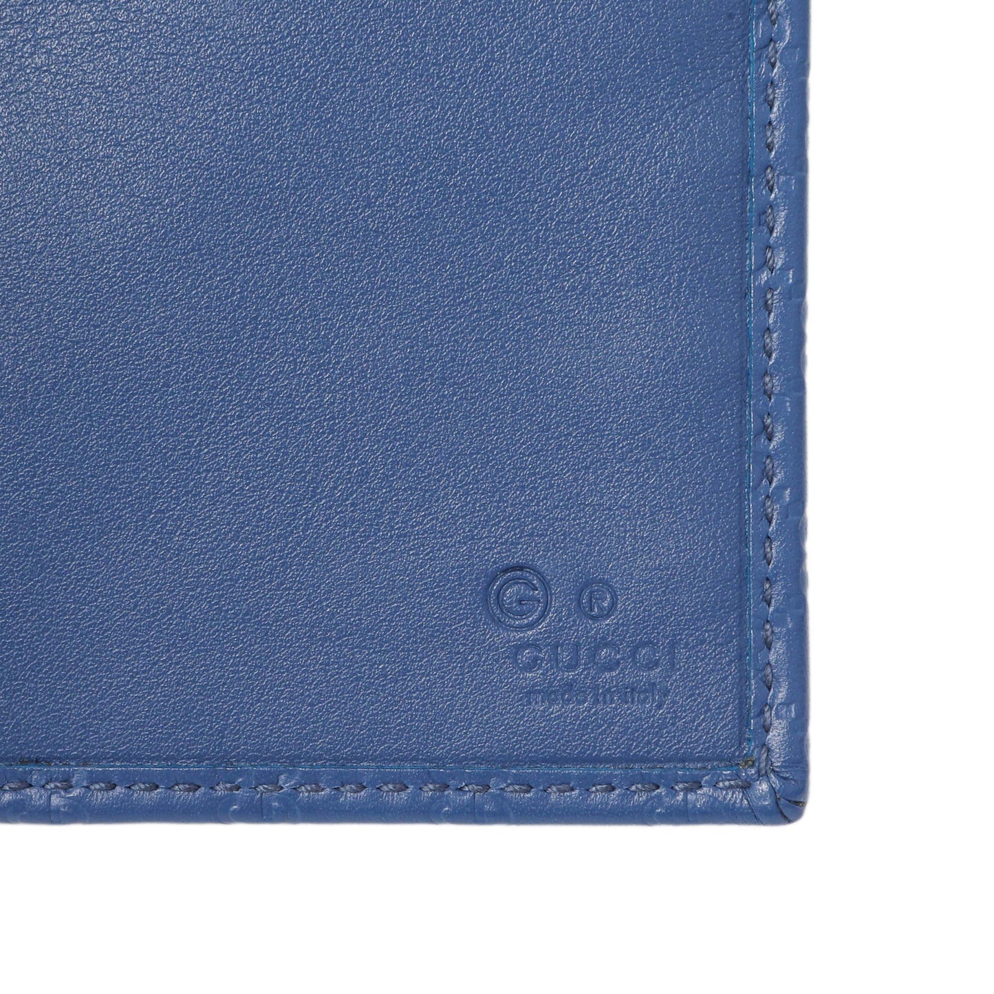 Exclusive Gucci Blue Microguccissima Long Wallet — Alternate View 9