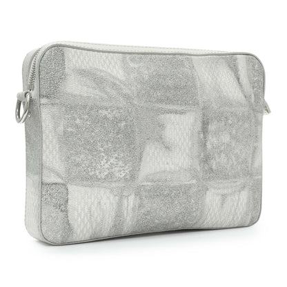Exclusive Louis Vuitton Stone Grey Damier Salt Trio Messenger — Back View