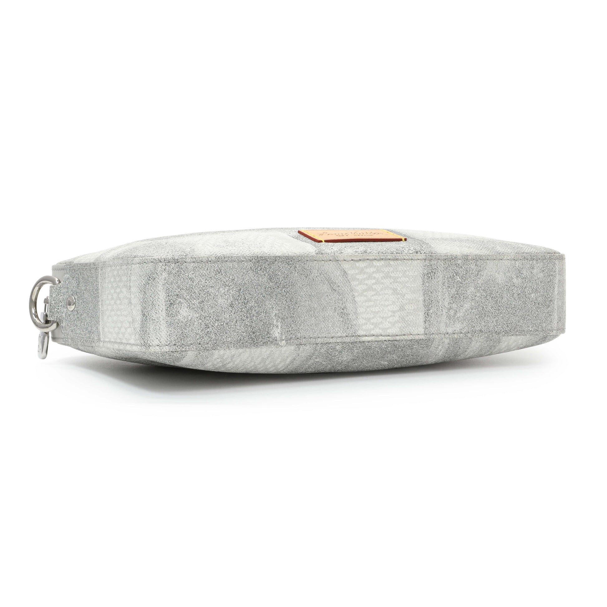 Exclusive Louis Vuitton Stone Grey Damier Salt Trio Messenger — Top View