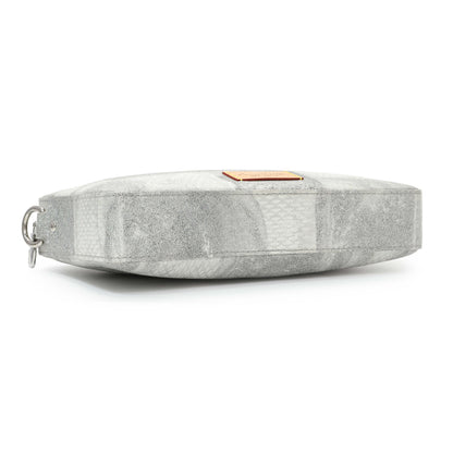 Exclusive Louis Vuitton Stone Grey Damier Salt Trio Messenger — Top View