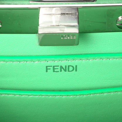 Exclusive Fendi Edamame Shiny Nappa Petite Peekaboo I SEE U Satchel — Detail View