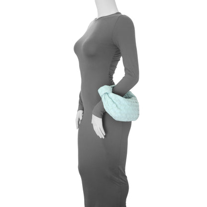 Exclusive Bottega Veneta Light Blue Nappa Intrecciato Mini Jodie — Alternate View 9