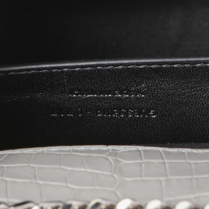 Exclusive Saint Laurent Crocodile Embossed Calfskin Medium Monogram Kate Tassel Satchel — Alternate View 10