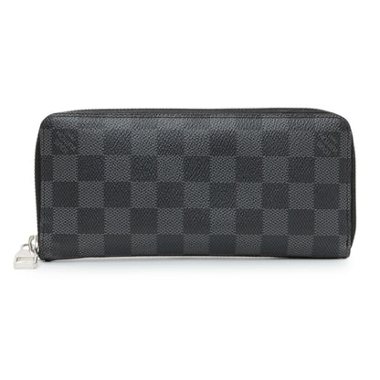 Exclusive Louis Vuitton Damier Graphite Vertical Zippy Wallet — Front View