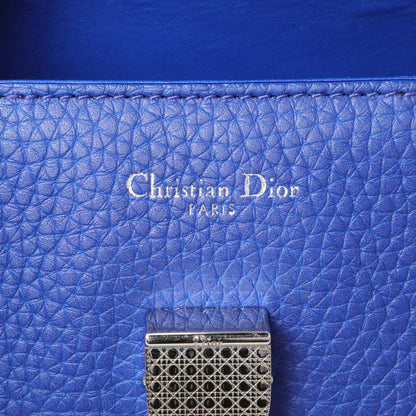 Exclusive Christian Dior Blue Bullcalf Medium Diorever Flap — Alternate View 12
