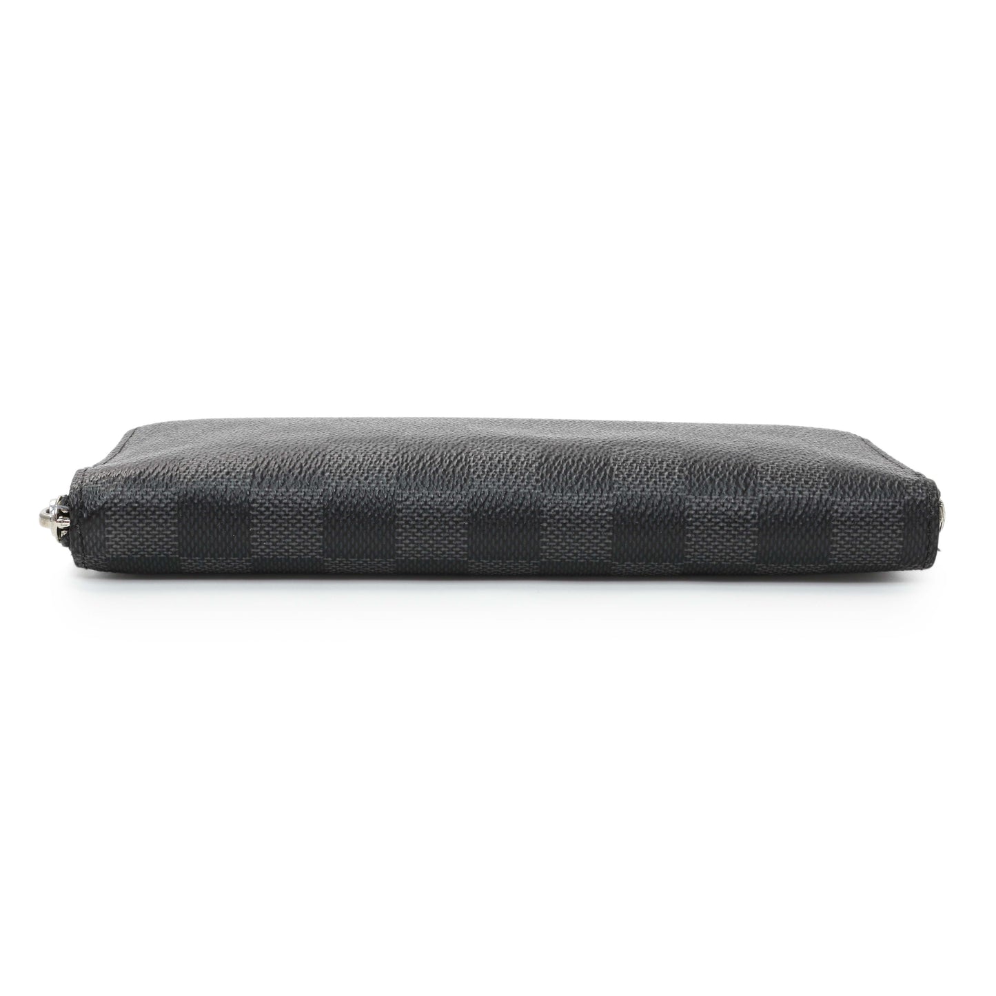 Exclusive Louis Vuitton Damier Graphite Vertical Zippy Wallet — Back View