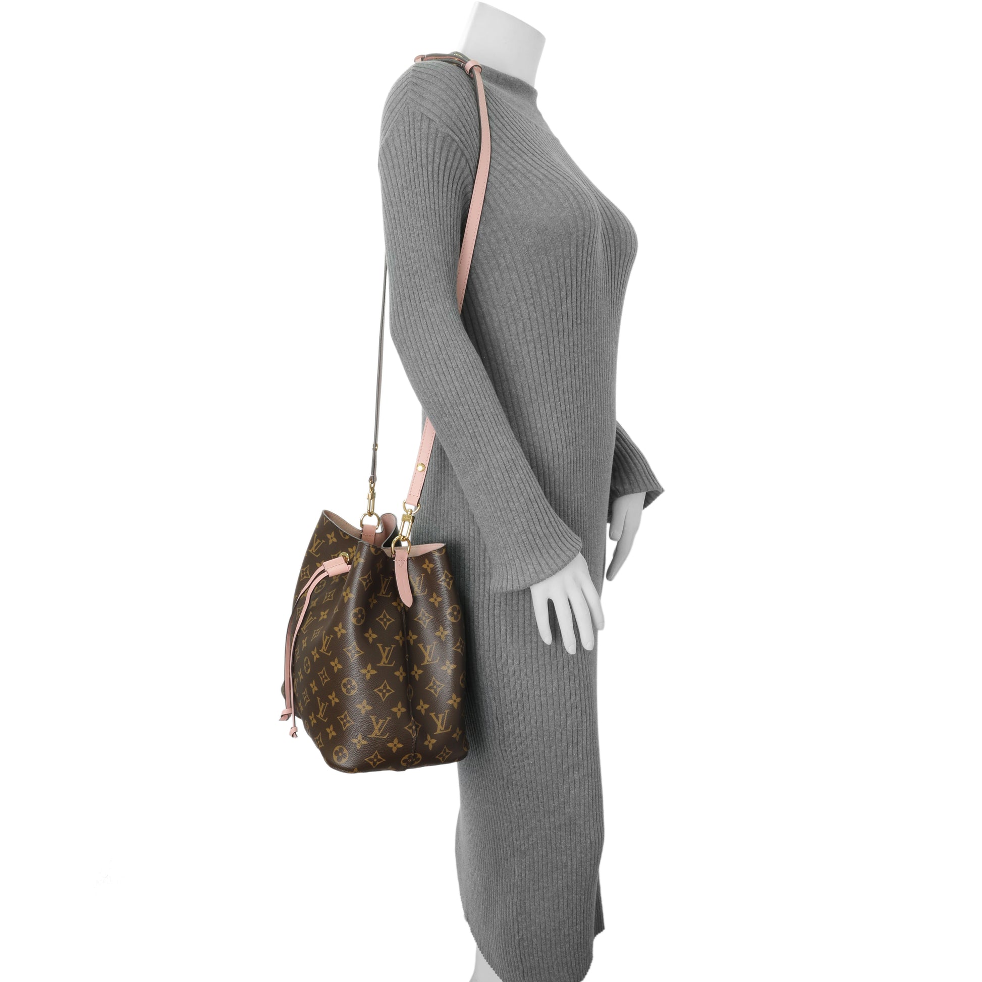 Exclusive Louis Vuitton Monogram Rose Poudre Neonoe MM — Alternate View 7