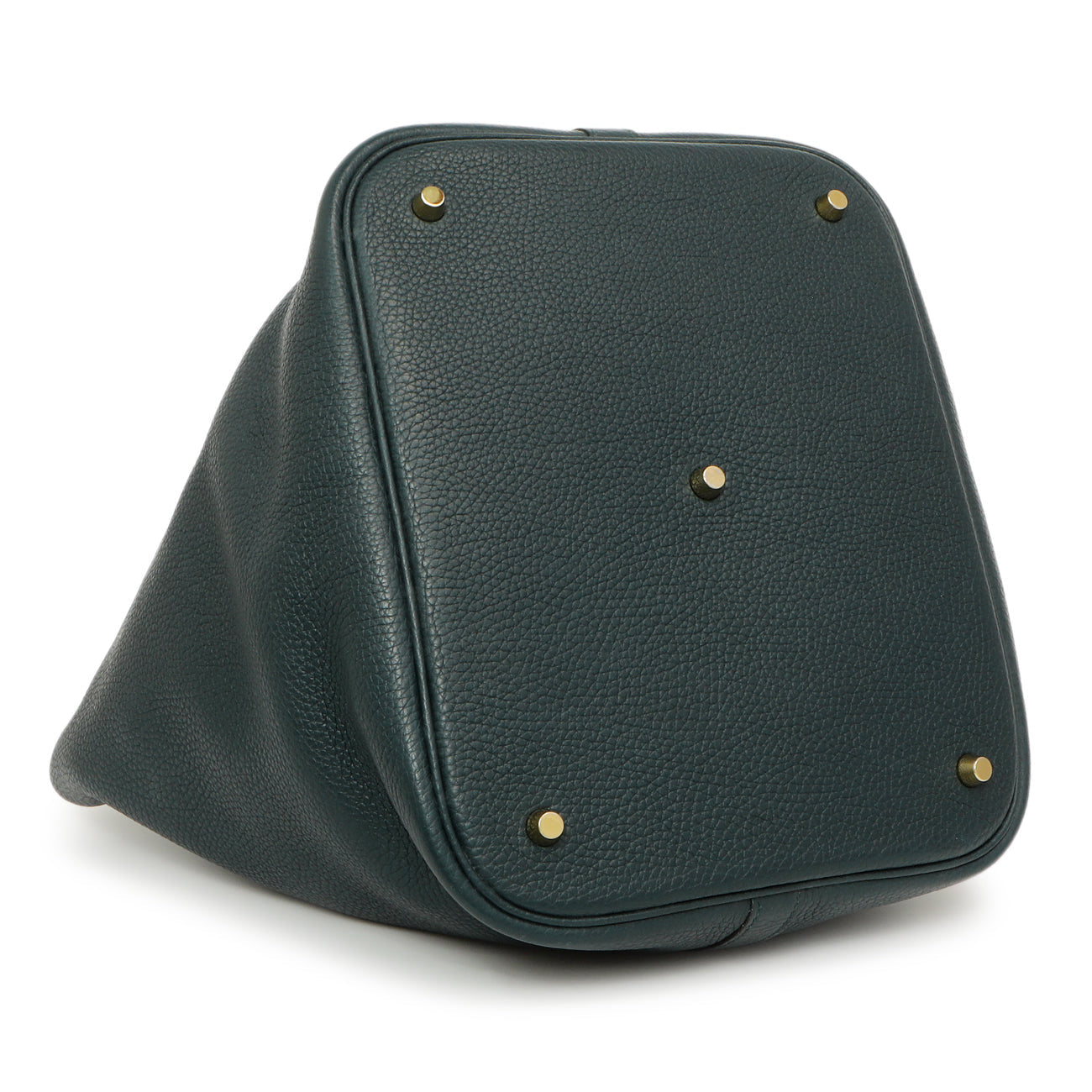Exclusive Hermes Vert Cypress Clemence Picotin Lock 26 — Back View