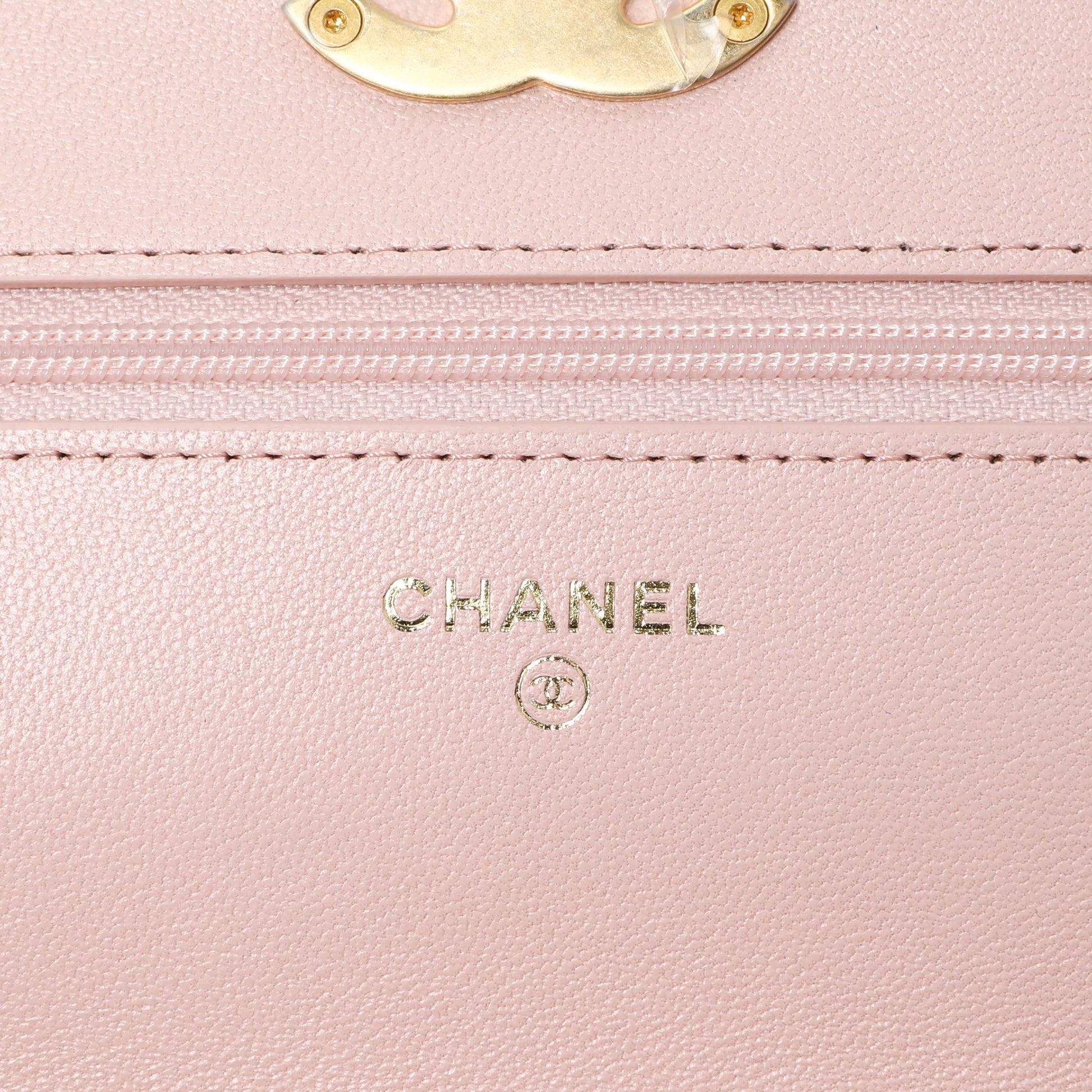 Exclusive Chanel Pink Quilted Lambskin Chanel 19 Wallet on Chain — Lifestyle View