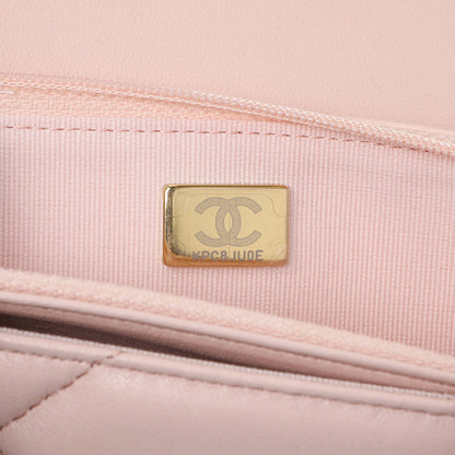 Exclusive Chanel Pink Quilted Lambskin Chanel 19 Wallet on Chain — Alternate View 7