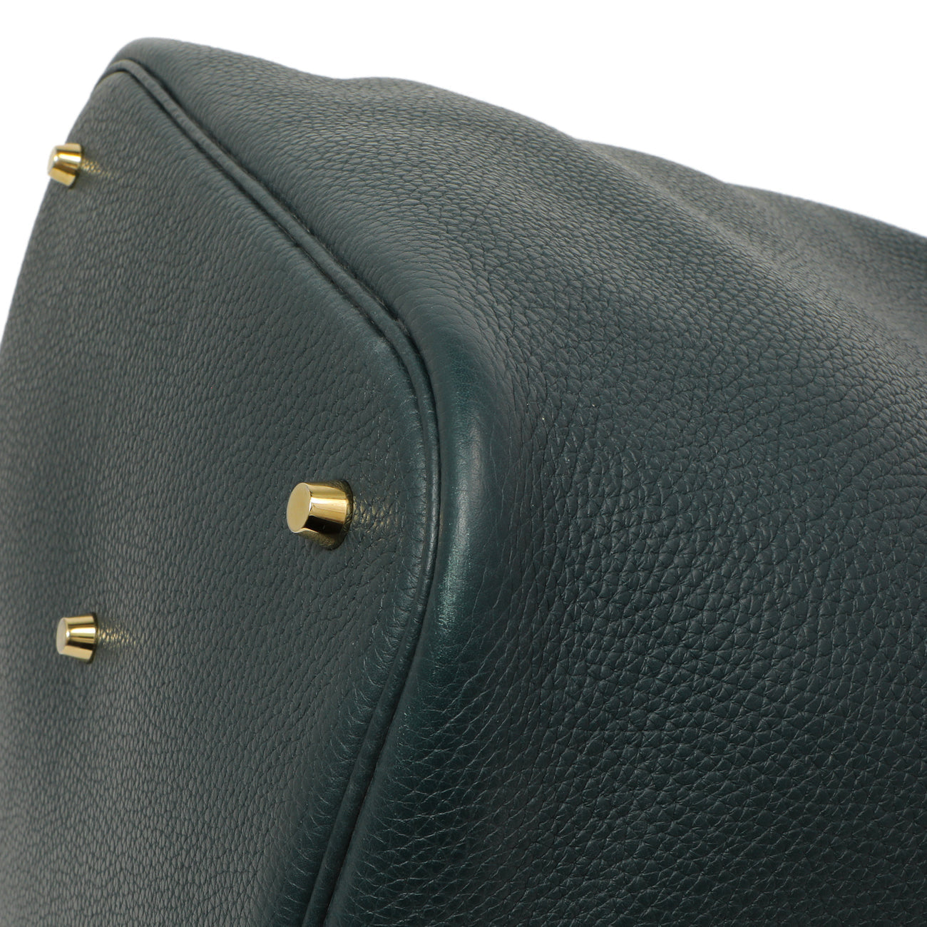 Exclusive Hermes Vert Cypress Clemence Picotin Lock 26 — Top View