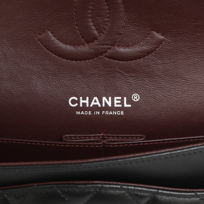 Exclusive Chanel  Black  Quilted  Lambskin  Medium Classic Double Flap — Alternate View 12