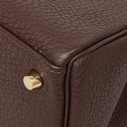 Exclusive Hermes Chocolate Togo Kelly Retourne 28 — Alternate View 7
