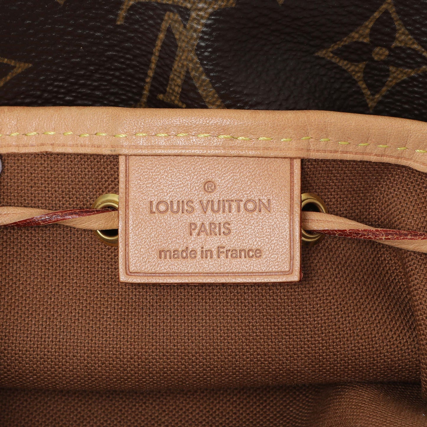 Exclusive Louis Vuitton Monogram Nano Noe — Detail View