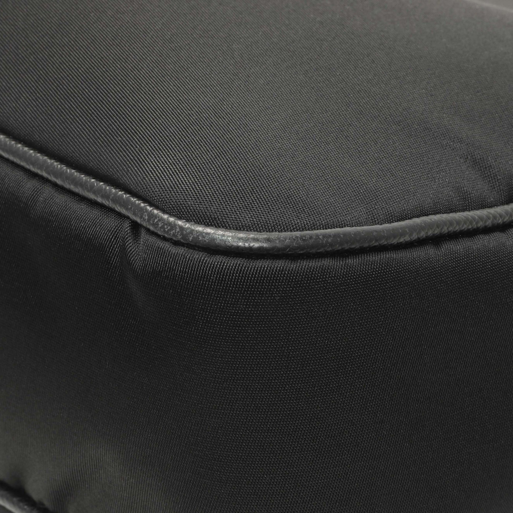 Exclusive Prada Black Re-Nylon Saffiano Double Pouch Shoulder Bag — Alternate View 7