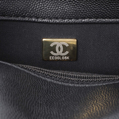 Exclusive Chanel Black Caviar Seasonal Mini Flap — Lifestyle View