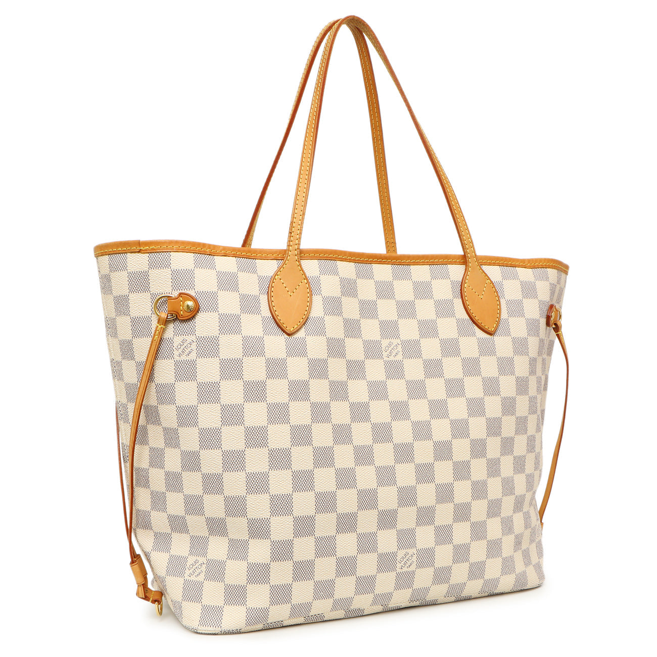 Exclusive Louis Vuitton Damier Azur Neverfull MM — Side View