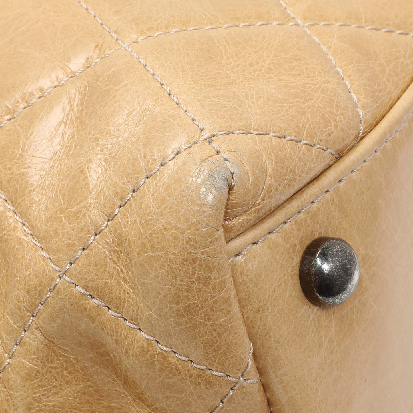 Exclusive Chanel Quilted Glazed Calfskin Stitch It Fold Over Shoulder Bag — Lifestyle View