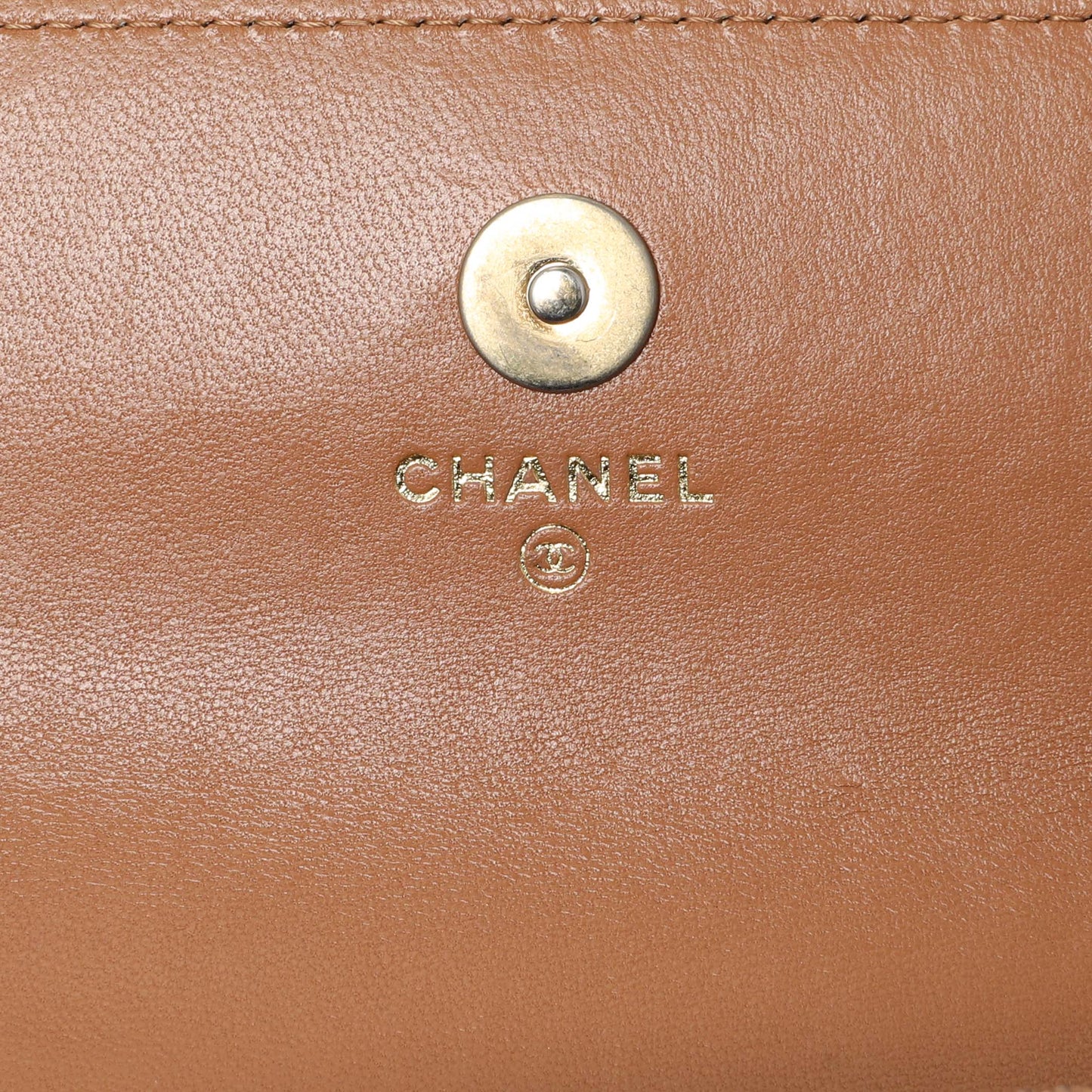 Exclusive Chanel Brown Lambskin Quilted Chanel 19 Glasses Case With Chain — Alternate View 10