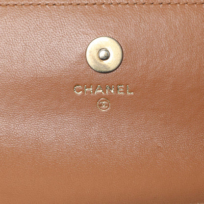 Exclusive Chanel Brown Lambskin Quilted Chanel 19 Glasses Case With Chain — Alternate View 10
