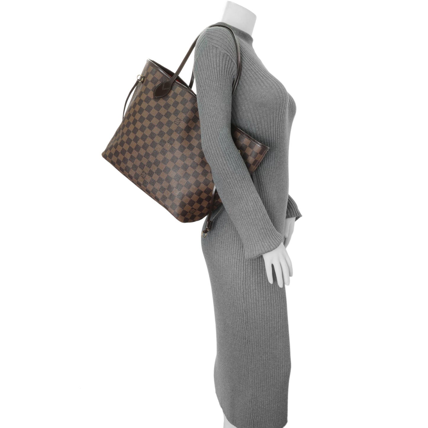 Exclusive Louis Vuitton Damier Ebene Neverfull MM — Alternate View 12