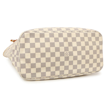 Exclusive Louis Vuitton Damier Azur Neverfull MM — Back View
