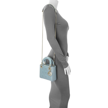 Exclusive Christian Dior Cannage Patent Mini Lady Dior — Alternate View 7