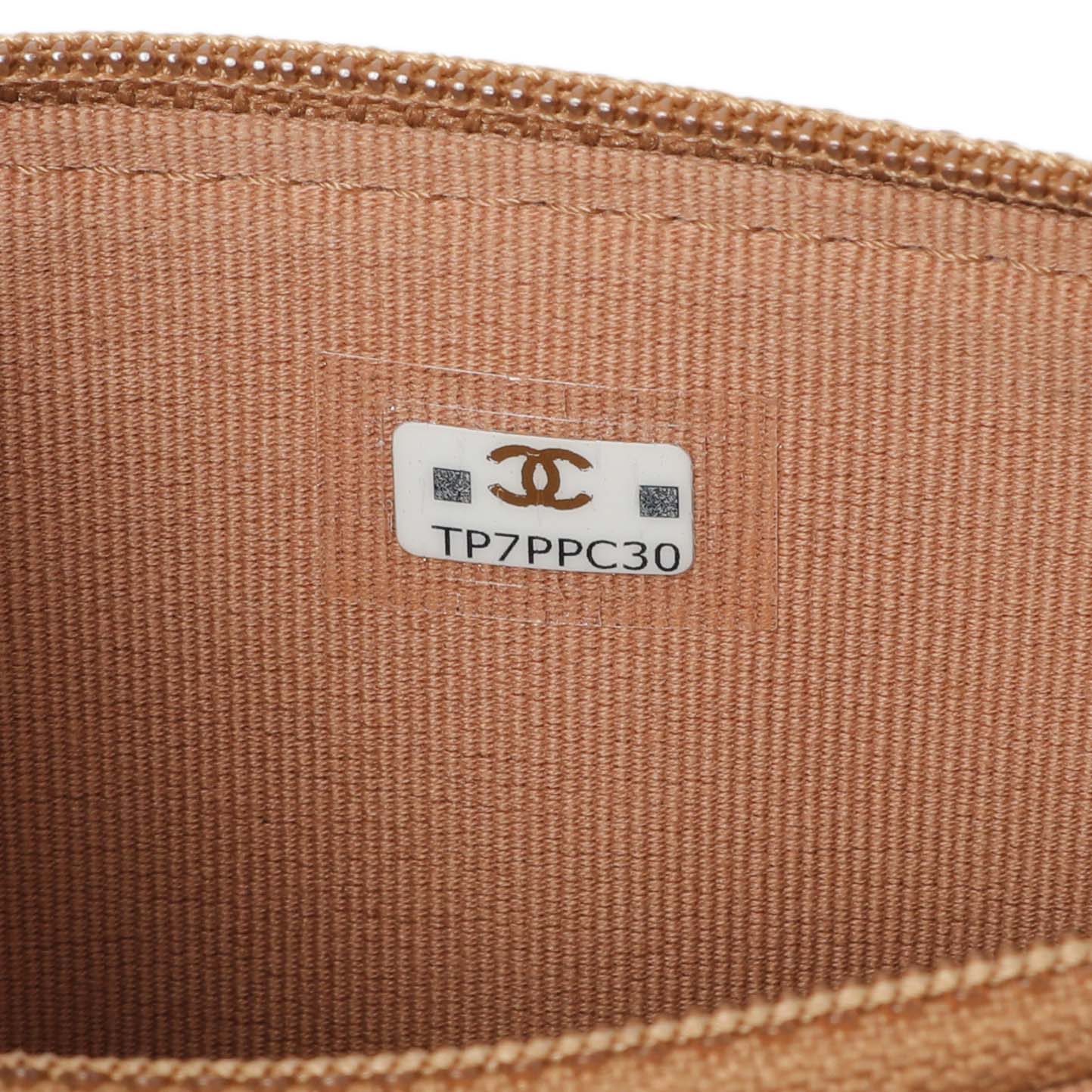 Exclusive Chanel Brown Lambskin Quilted Chanel 19 Glasses Case With Chain — Alternate View 12
