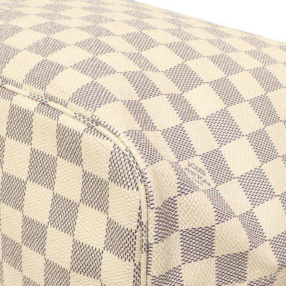 Exclusive Louis Vuitton Damier Azur Neverfull MM — Detail View