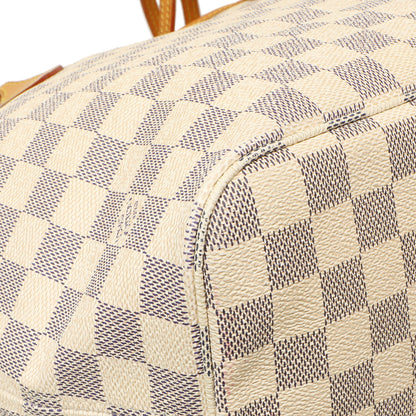 Exclusive Louis Vuitton Damier Azur Neverfull MM — Lifestyle View