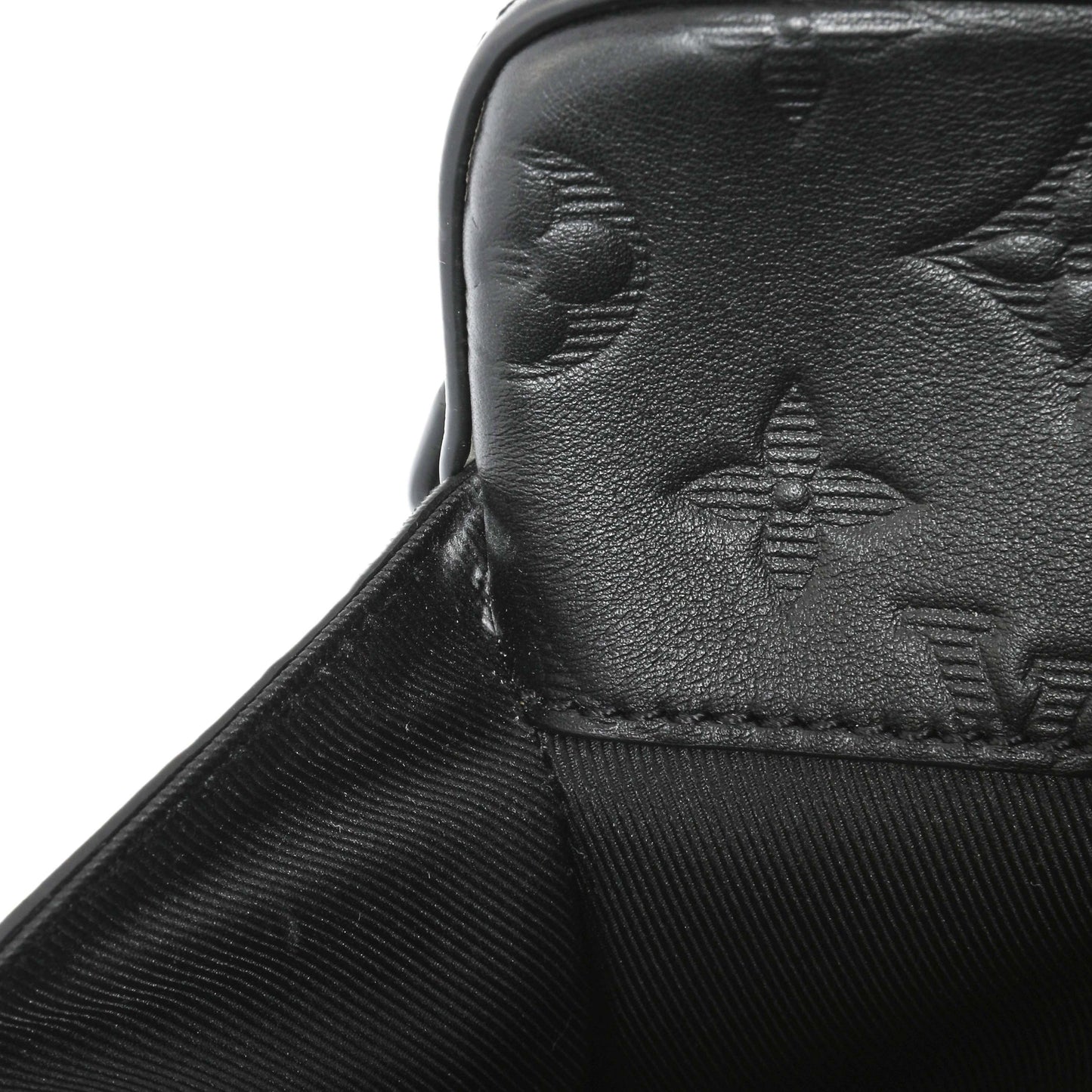 Exclusive Louis Vuitton Black Calfskin Monogram Shadow Duo Messenger — Lifestyle View