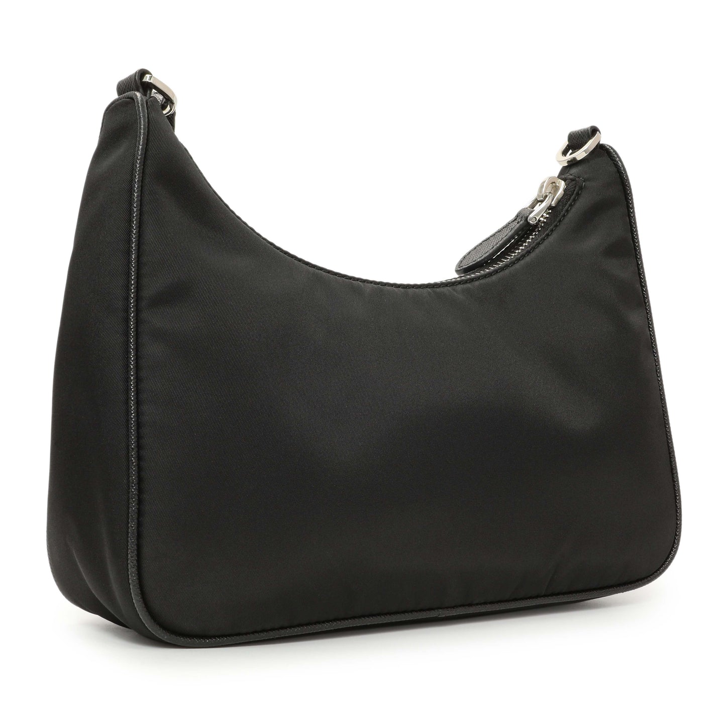 Exclusive Prada Black Re-Nylon Re-Edition 2005 Shoulder Bag — Back View