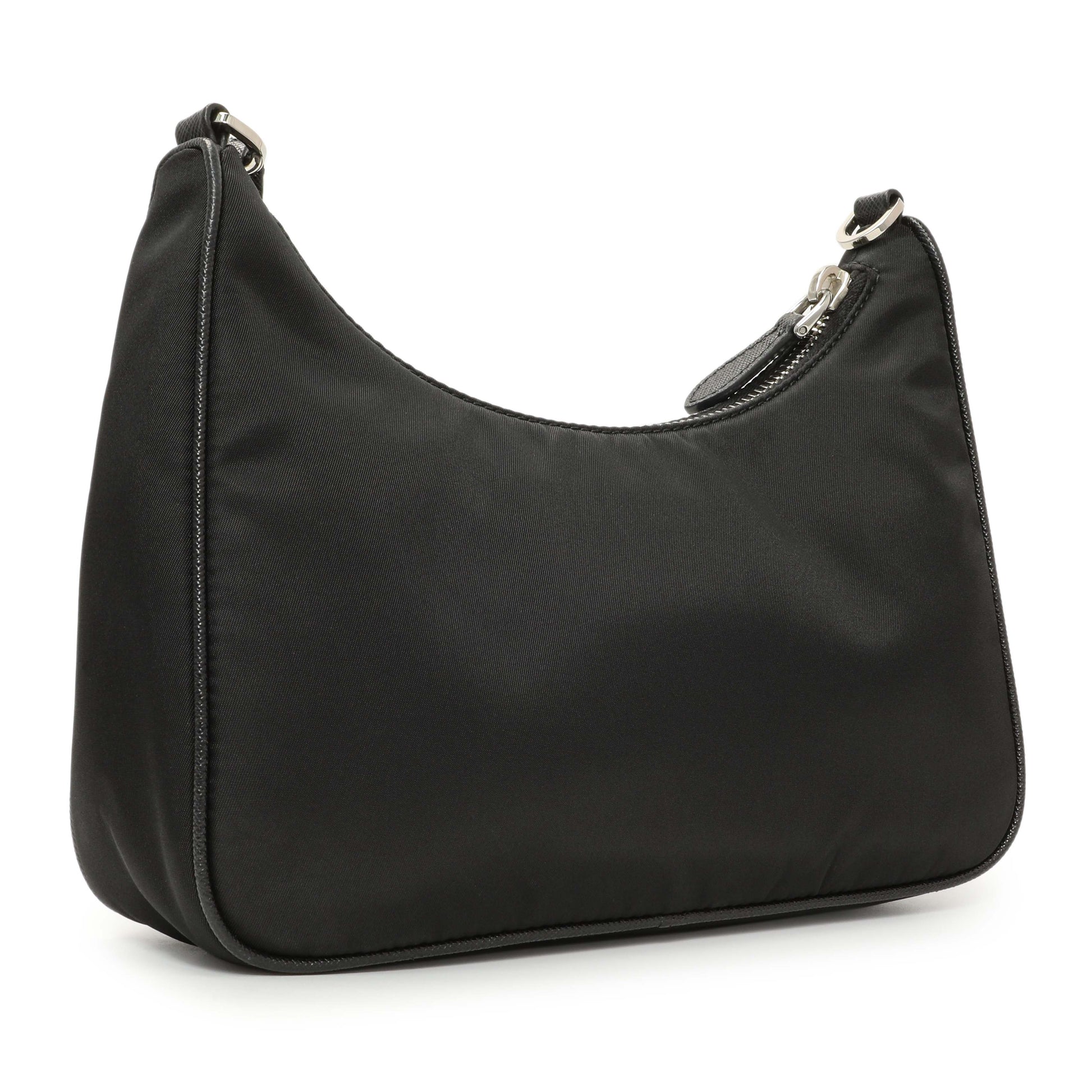 Exclusive Prada Black Re-Nylon Re-Edition 2005 Shoulder Bag — Back View