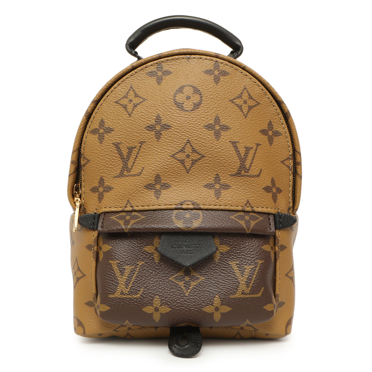 Exclusive Louis Vuitton Monogram Reverse Palm Springs Backpack Mini — Front View