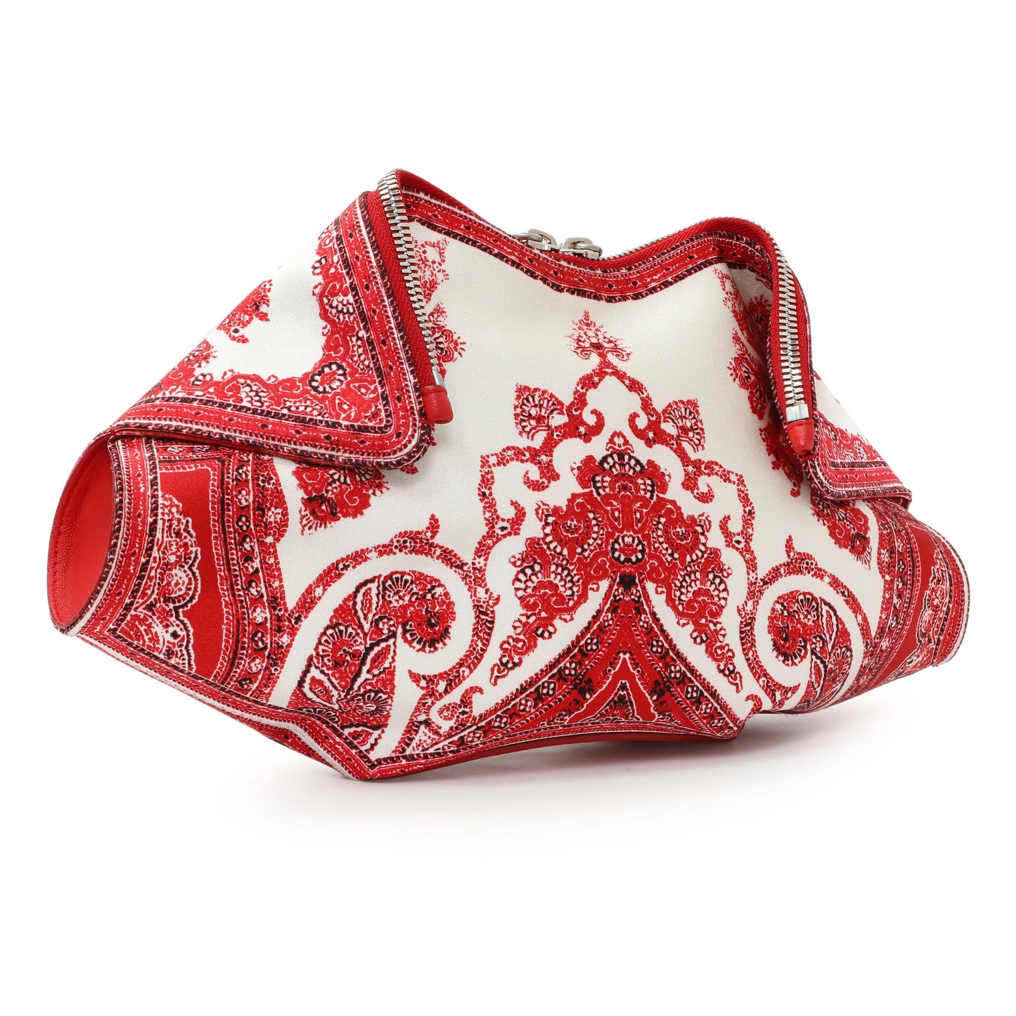 Exclusive Alexander McQueen Satin De Manta Clutch — Side View