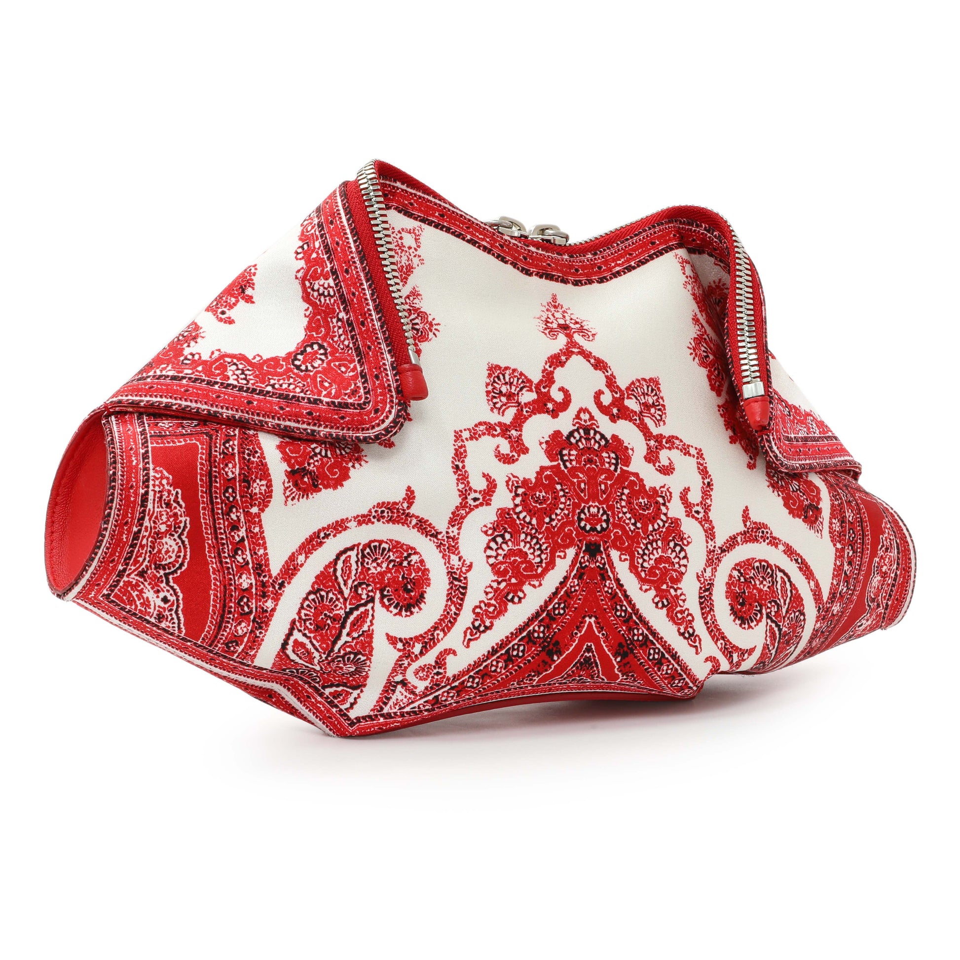 Exclusive Alexander McQueen Satin De Manta Clutch — Side View