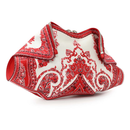 Exclusive Alexander McQueen Satin De Manta Clutch — Side View