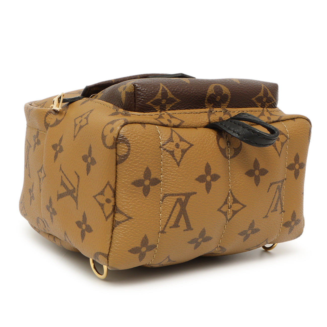 Exclusive Louis Vuitton Monogram Reverse Palm Springs Backpack Mini — Back View