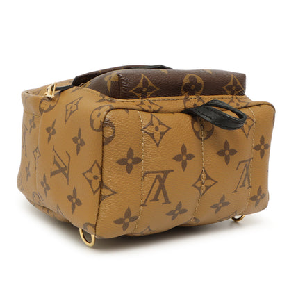 Exclusive Louis Vuitton Monogram Reverse Palm Springs Backpack Mini — Back View