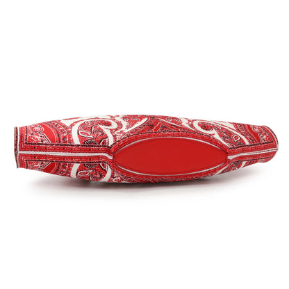 Exclusive Alexander McQueen Satin De Manta Clutch — Back View