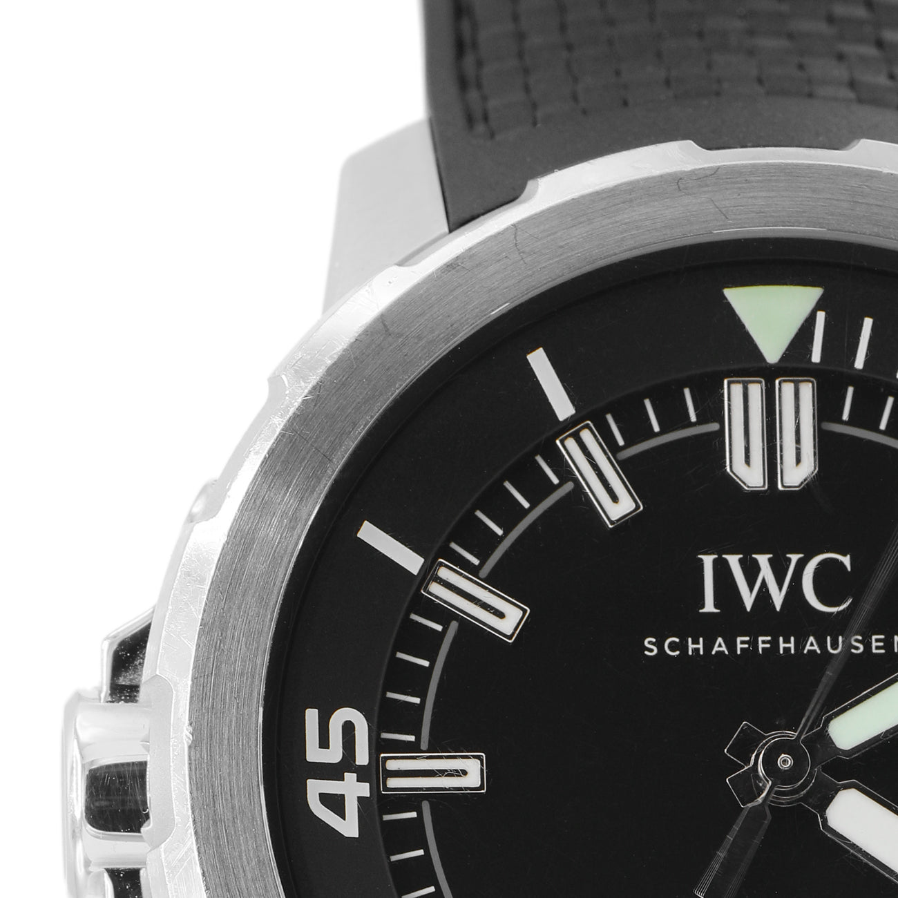 Exclusive IWC Stainless Steel Aquatimer Automatic IW329001 — Detail View