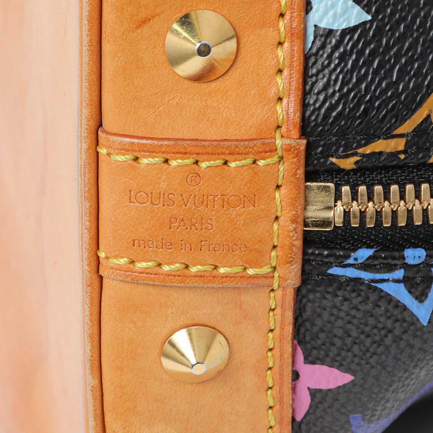 Exclusive Louis Vuitton Black Monogram Multicolor Alma — Alternate View 9