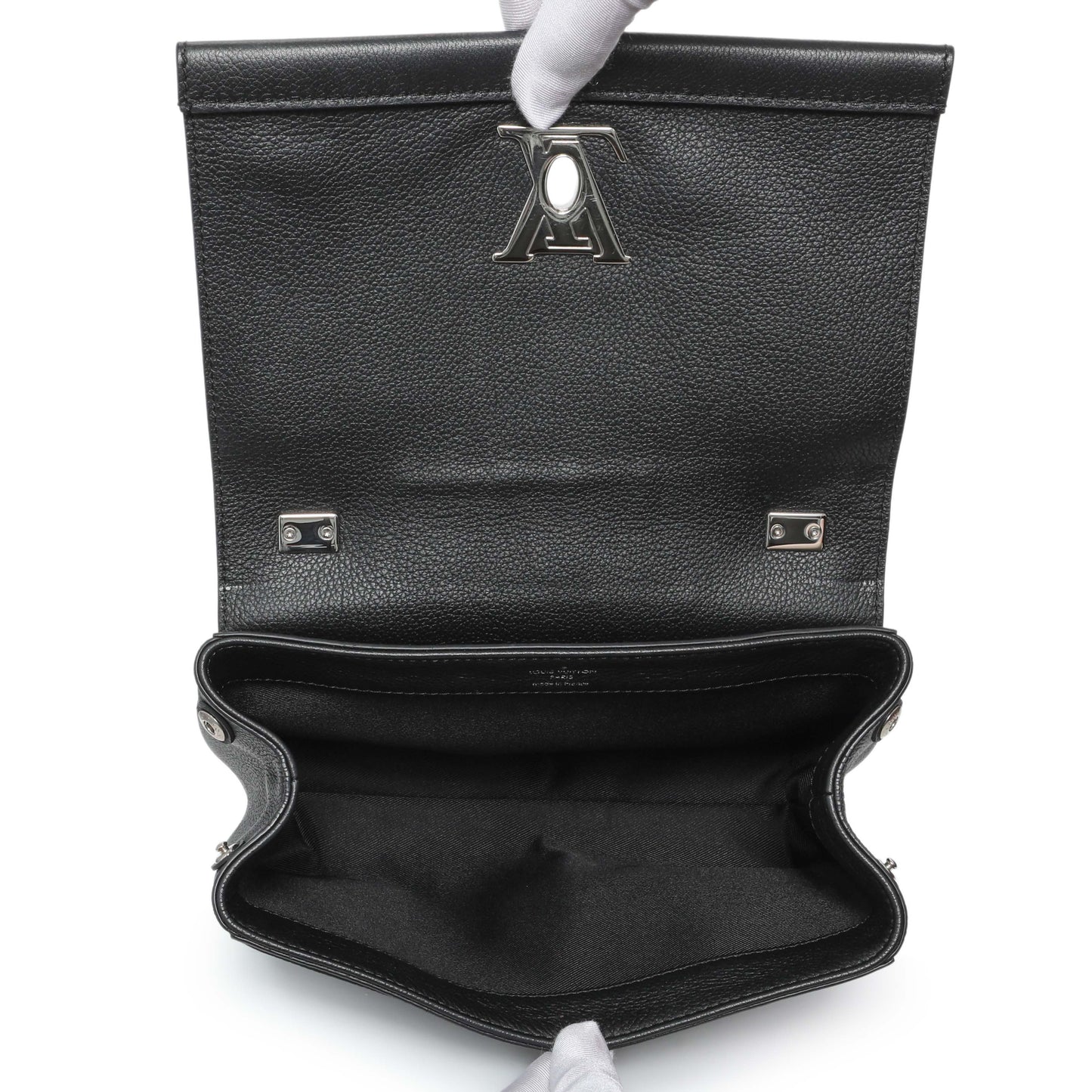 Exclusive Louis Vuitton Black Soft Calfskin Lockme II Chain Bag BB — Alternate View 8