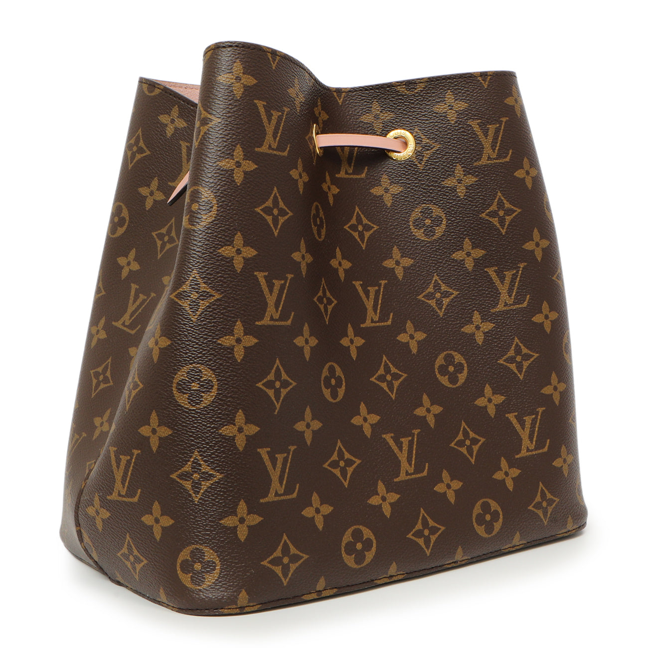 Exclusive Louis Vuitton Rose Poudre Monogram NeoNoe MM — Side View