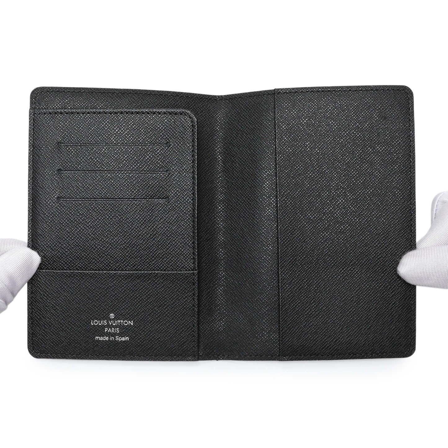 Exclusive Louis Vuitton Damier Graphite Passport Cover — Top View