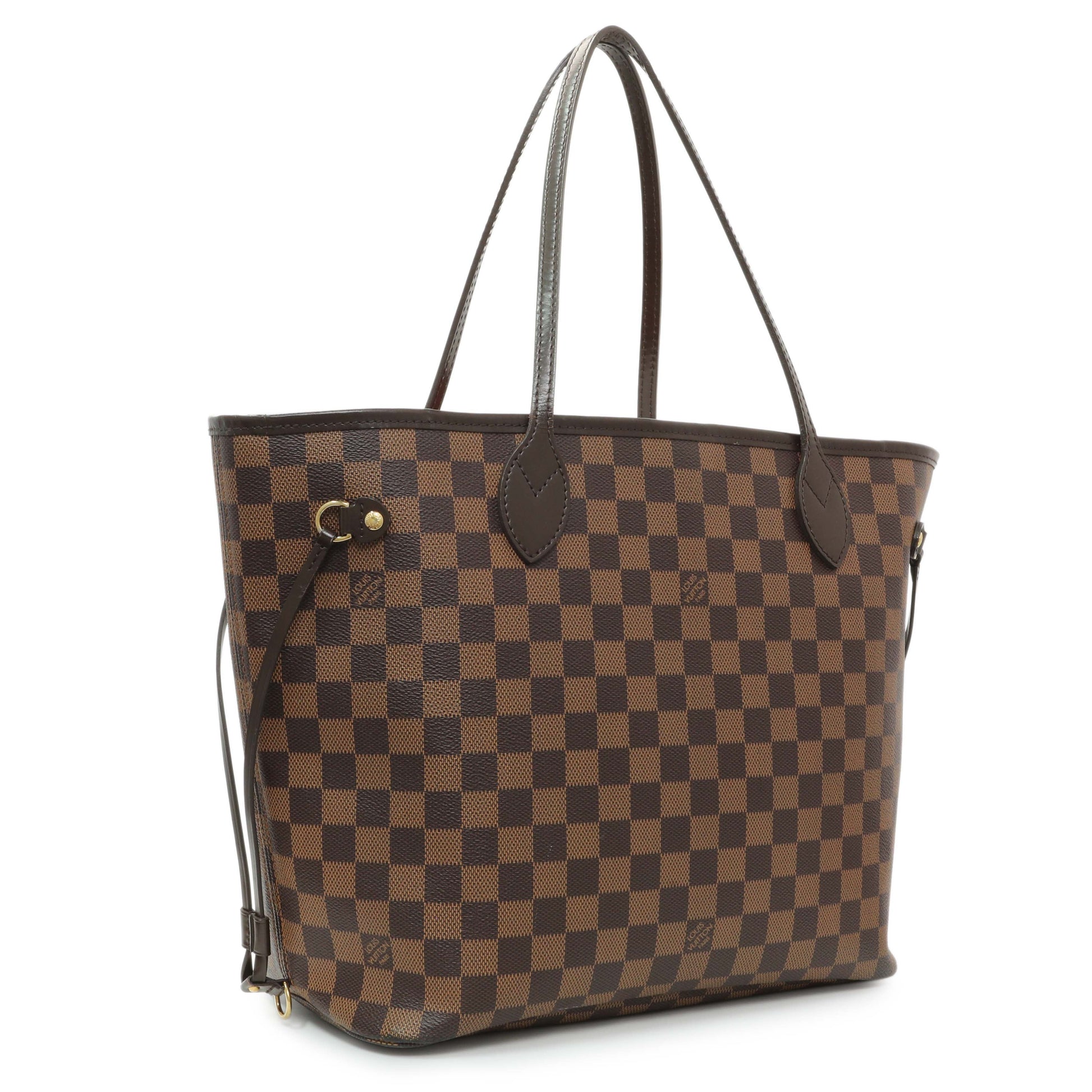 Exclusive Louis Vuitton Damier Ebene Neverfull MM — Side View