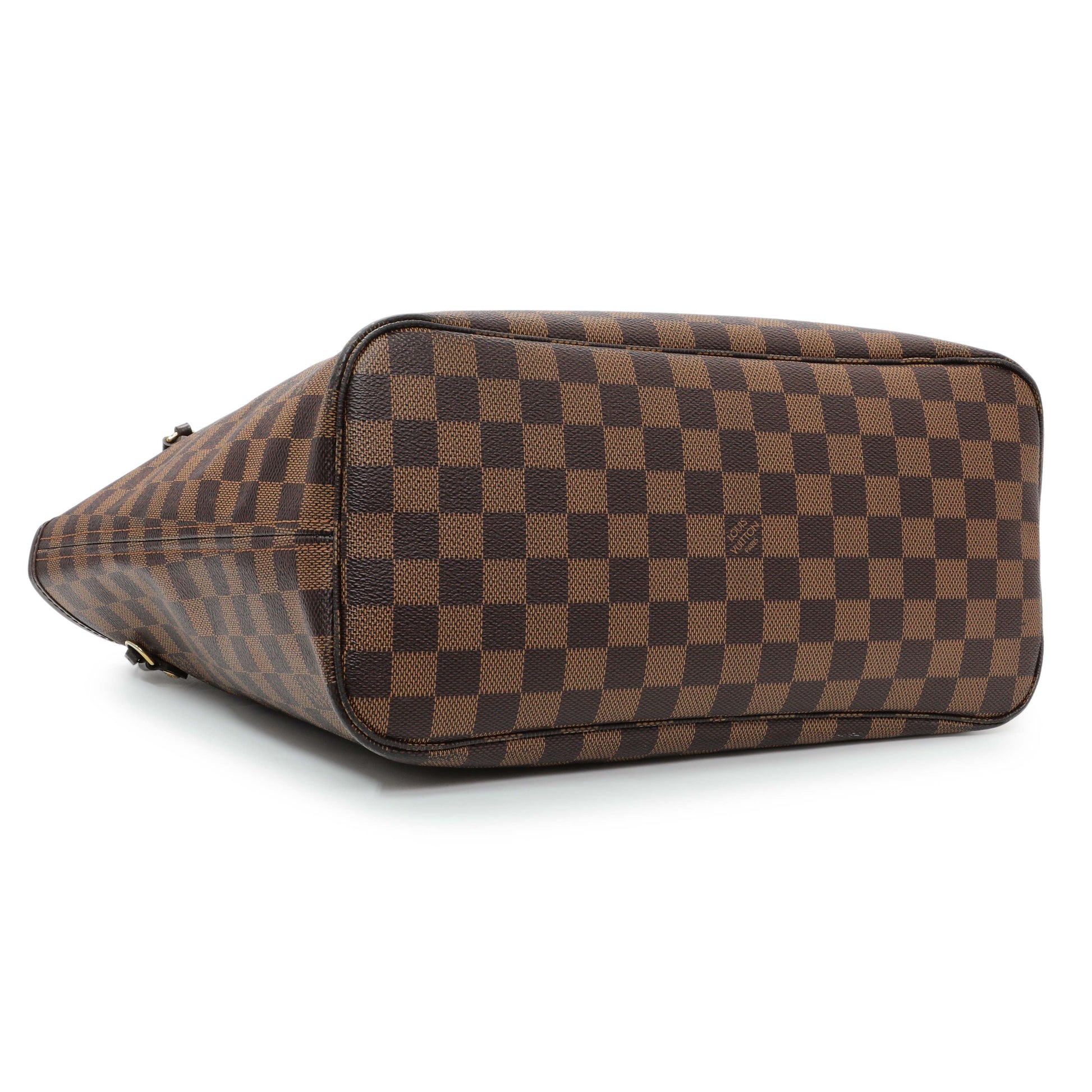 Exclusive Louis Vuitton Damier Ebene Neverfull MM — Back View