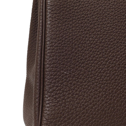 Exclusive Hermes Chocolate Togo Kelly Retourne 28 — Alternate View 11